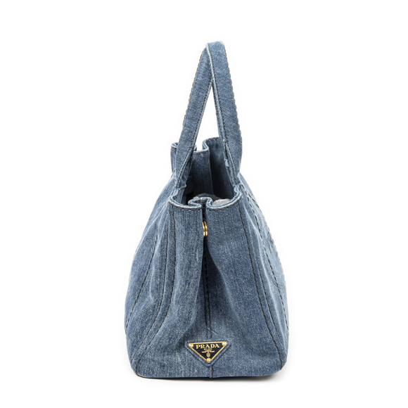 Prada Small Canapa Tote - Picture 4 of 9